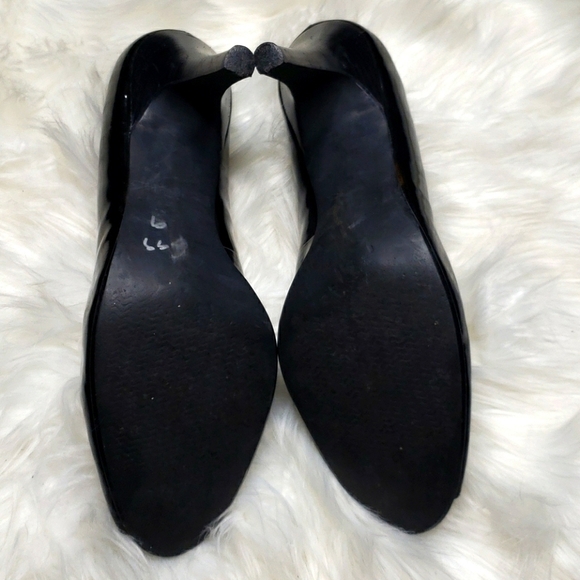 Nordstrom BP Peekaboo Black Patent Peep toe - Picture 8 of 10